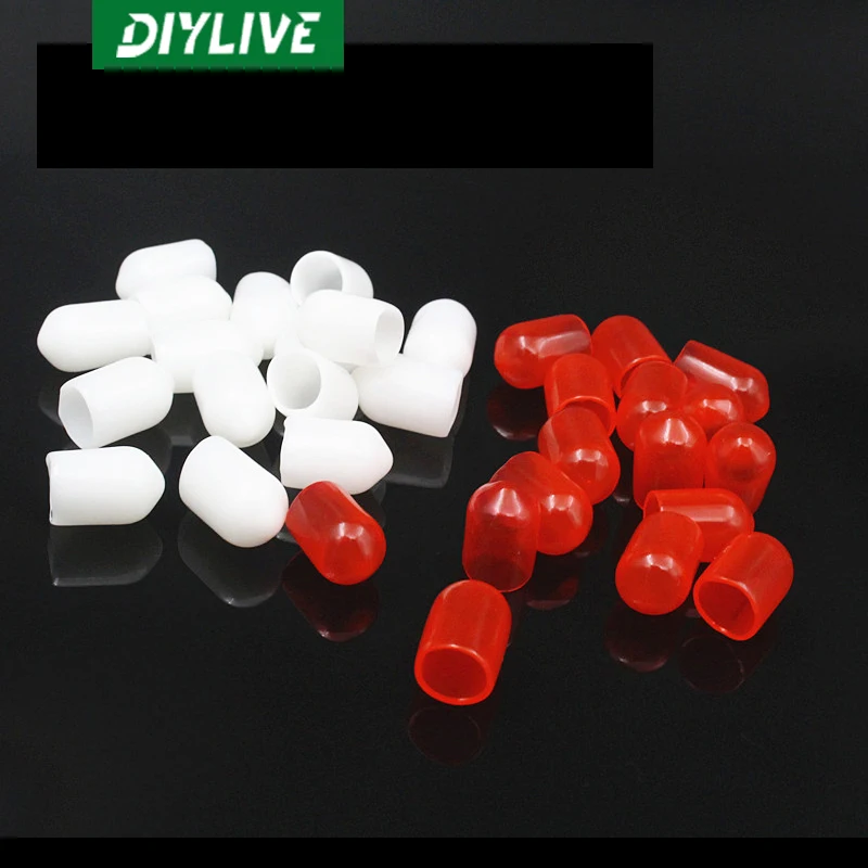 Diylive-保護スリーブ,40個,rca lotus,防塵キャップ,防錆ラバーカバー,信号プラグ,オーディオケーブル,プラグ