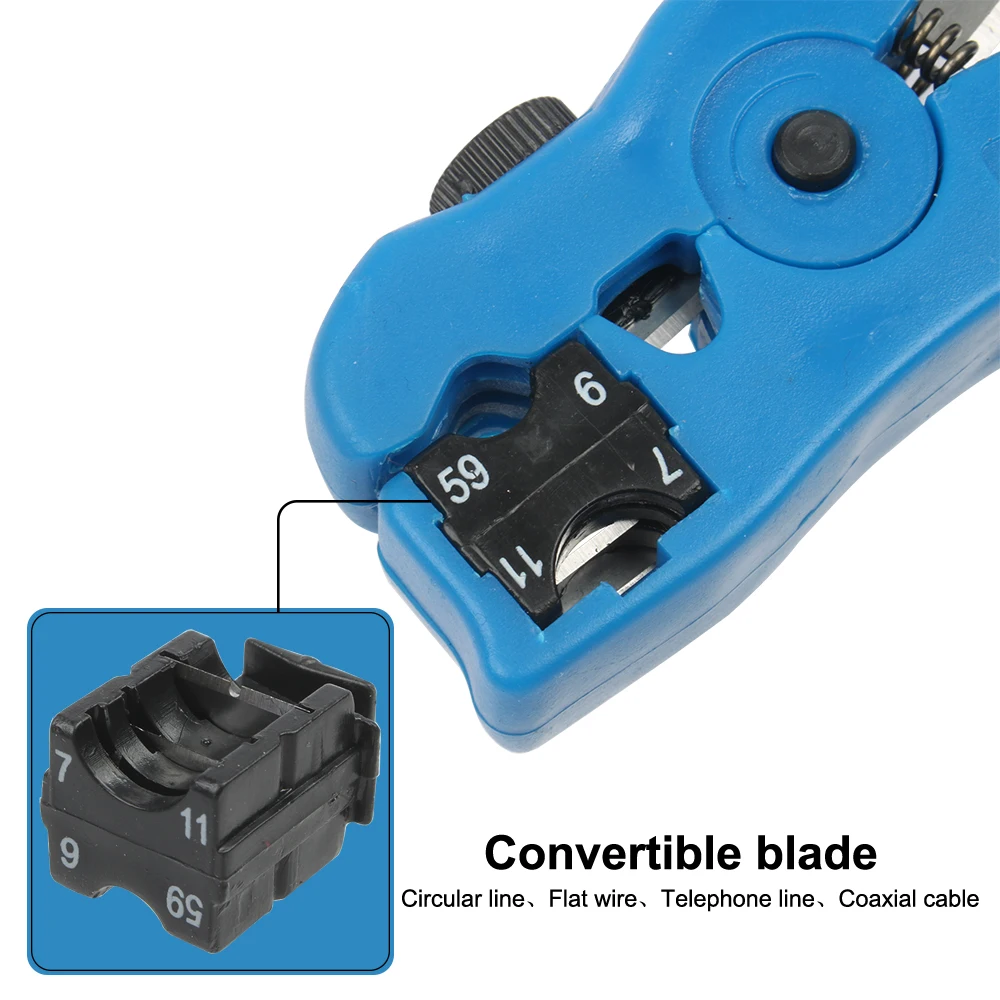 Pinza spelafili coassiale UTP Cat5 Cat6 piatta o rotonda strumento universale per spelacavi spellafili pinza spelafili per rete