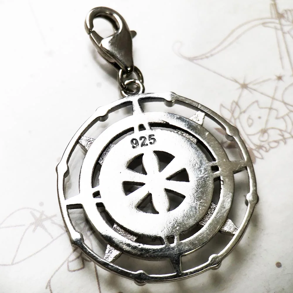 Maya Calendar Dangle Charm Pendants For Women Men Trendy 925 Sterling Silver Jewelry