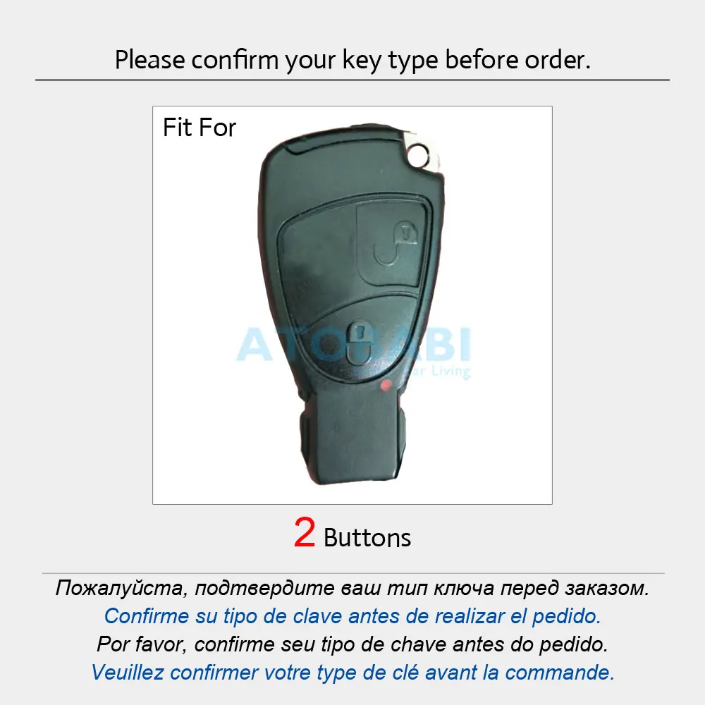 Leather Car Key Cases For Mercedes Benz W169 W245 W203 W216 W208 W211 W463 W251 W220 R230 Smart Remote Control Protector Cover