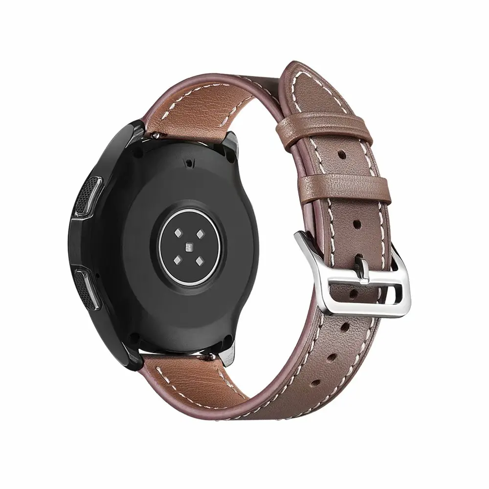 22mm Genuine Leather Strap for Samsung Galaxy Watch 3 45mm 46mm Gear S3 Huawei GT2 Honor Single Tour Amazfit GTR 47mm Correa