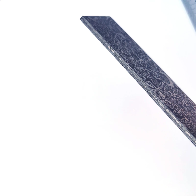 1 szt. Hartowany nóż damasceński ostrze stalowe ostrze noża puste nóż do robienia stali diy nóż — zdjęcie 6