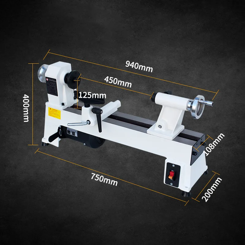 Woodworking Lathe Small Household Multifunctional Miniature Lathe Wood Spinning Machine Beads Processing Lathe Mini Lathe