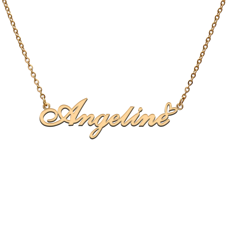 

Custom Personalized Name Necklaces for Angeline Best Friends Birthday Christmas Mother Days Jewelry Gifts