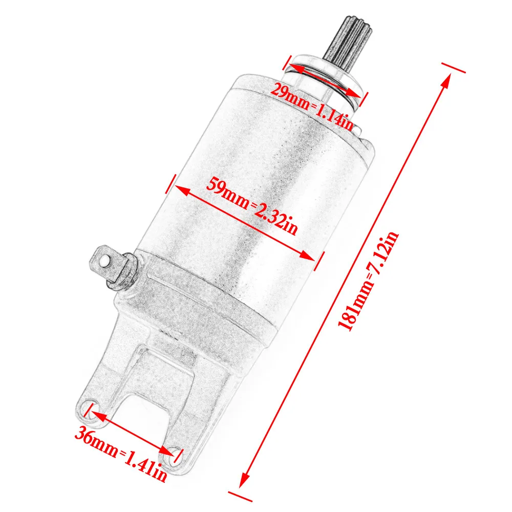 Starter Motor For Suzuki GSX400 SSN Katana 1992 Inazuma 2000 Katana 600 1998-2006 Motorcycle Starter 31100-08F00 31100-32C11