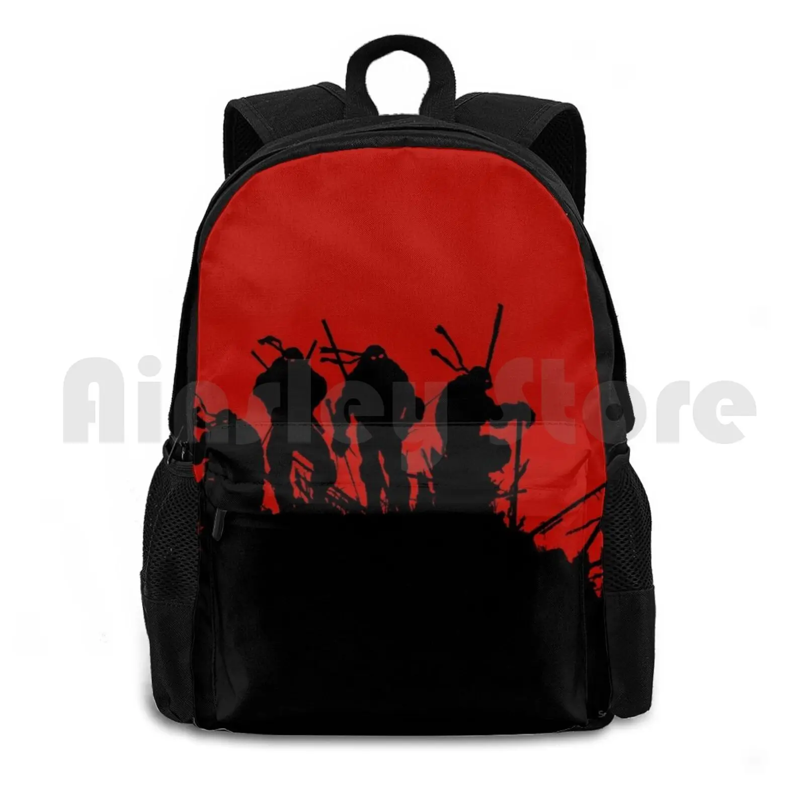 Turtles Outdoor Hiking Backpack Riding Climbing Sports Bag Red Sectortwenty Cartoon Turtle Turtles Comic Book Mirage Comics