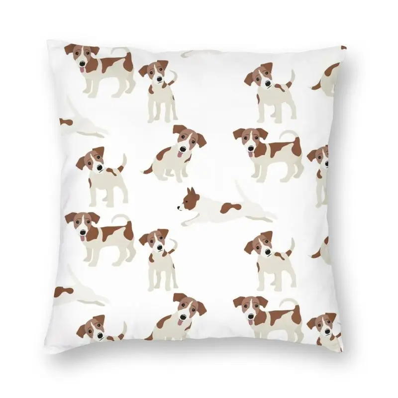 Fashion Jack Russell Terrier Funny Love Throw Pillow Case Home Decor Custom Dog Friend Cushion Cover 45x45 Pillowcover for Sofa