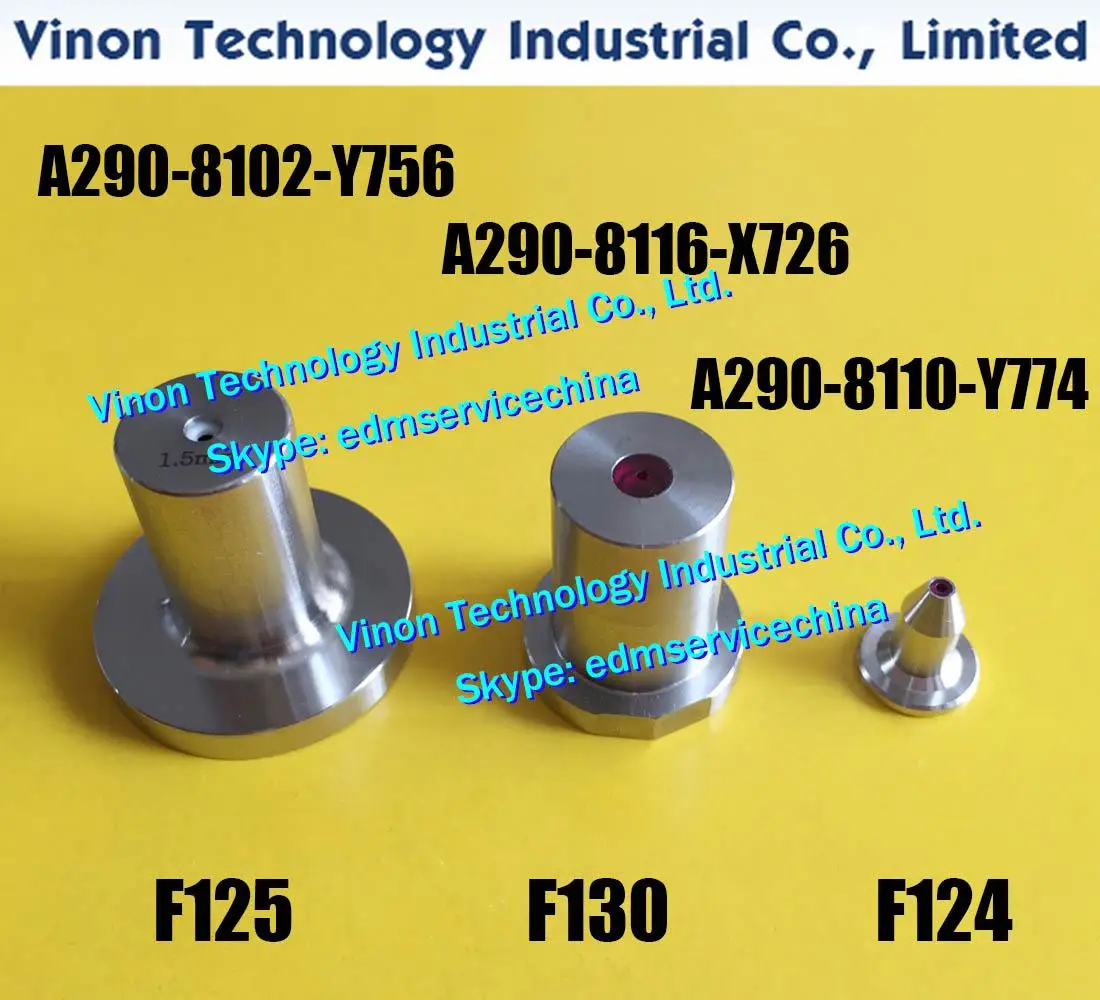 

A290-8102-Y756 Jet Nozzle Upper F125 Ø1.5MM, A290-8116-X726 Sub Die Guide Upper F130 Ø1.0MM, A290-8110-Y774 Sub Die Guide Lower