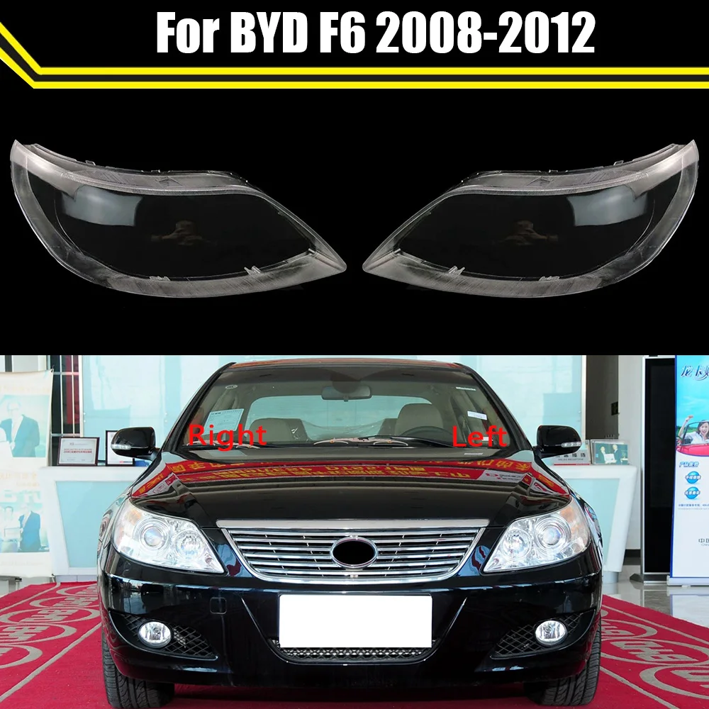 

Front Headlight Cover Headlamp Lampshade Lampcover Head Lamp Light Covers Glass Lens Shell For BYD F6 2008 2009 2010 2011 2012