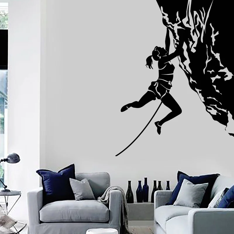 

Rock Climber Extreme Sports Stickers Wall Vinyl Home Decor Living Room Bedroom Interior Art Decoration Wall Decals Murals S418