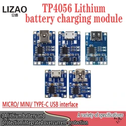 Smart Electronics 5V type-c Micro USB 1A 18650 Lithium Battery Charging Board With Protection Charger Module for Arduino Diy Kit