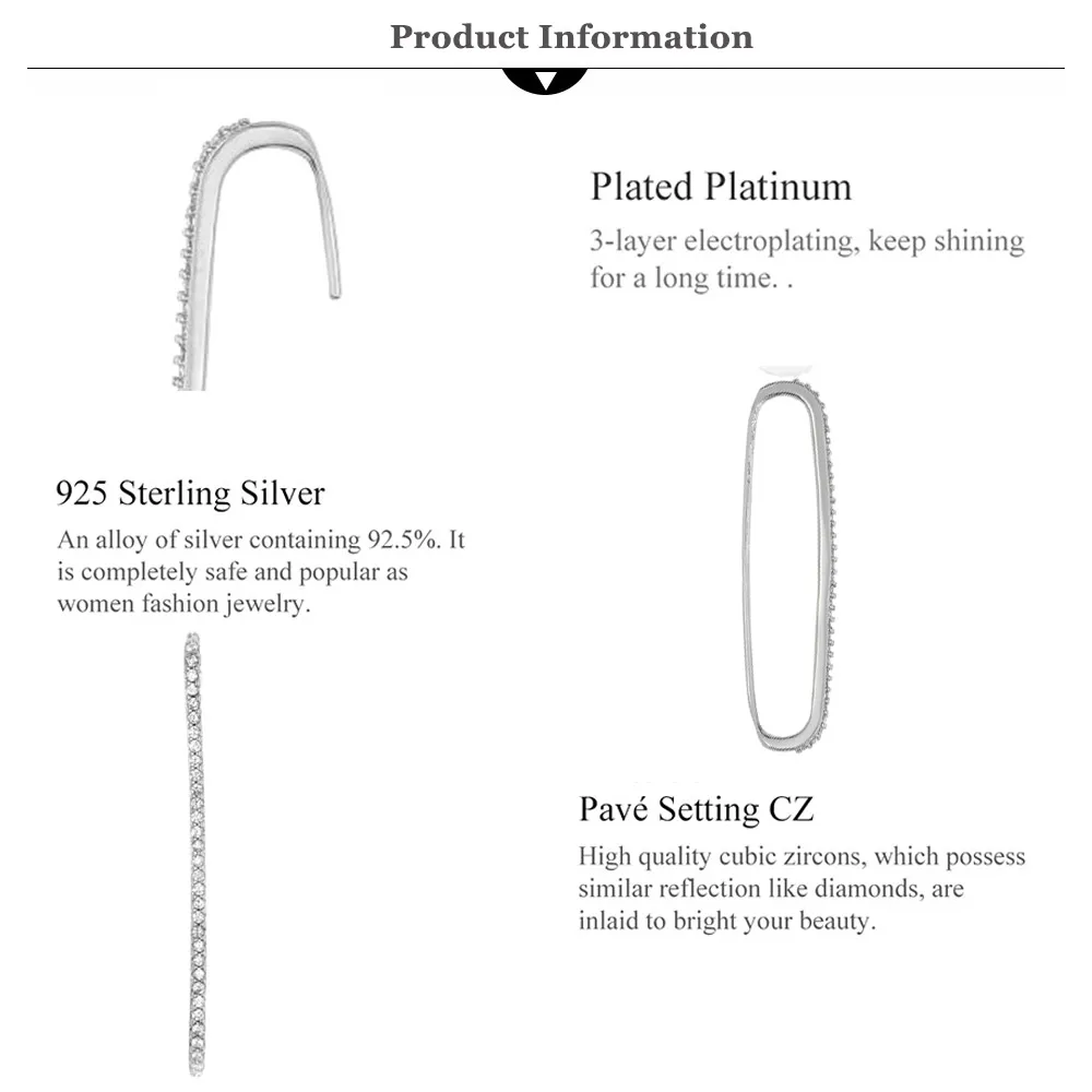 Kikichicc 925 Sterling Argento Occhio di Cristallo Dell\'orecchio Bar Polsini Orecchino Dichiarazione Dei Monili di Anniversario Europeo 2020 Dei