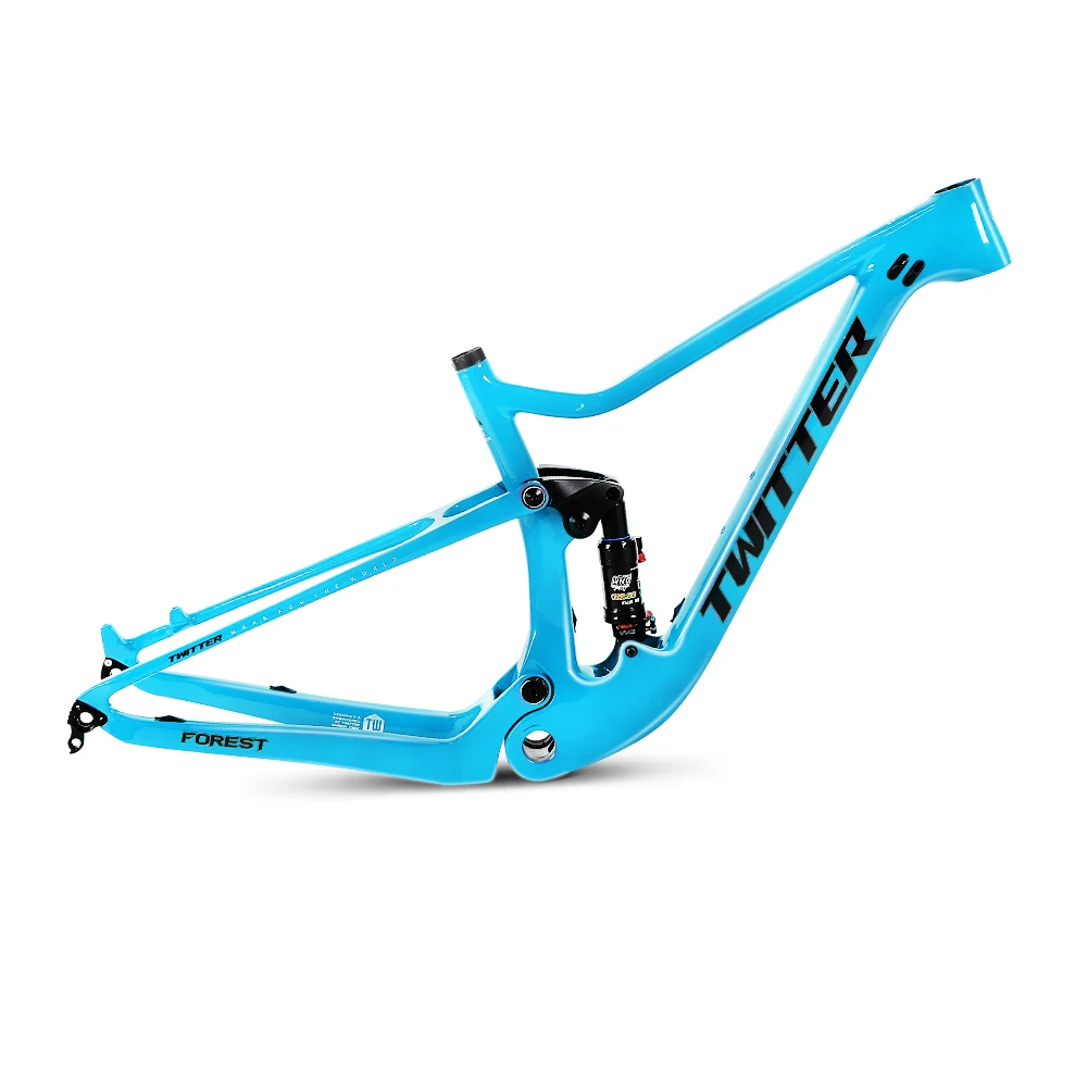 

TWITTER-Full Suspension Mountain Bike Frame, FOREST, 29er, T1000 Carbon