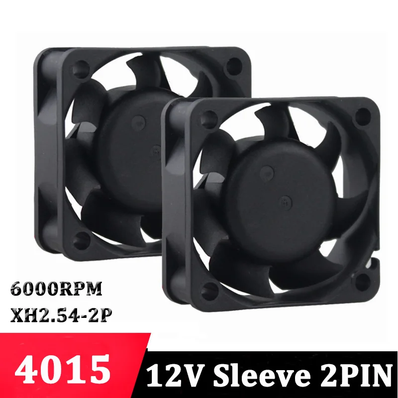 

Gdstime 2pcs 40mm 40x40x15mm DC 12V computer CPU Cooler Mini Cooling Fan 4015 Radiator High Quality Fans