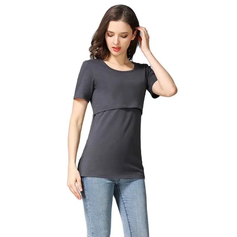 Emotion Moms Summer Pregnancy Maternity Clothes Maternity Top Lactation Clothing Breastfeeding T-shirt For Pregnant Women