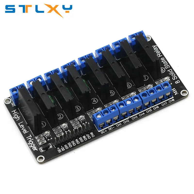 1 2 4 8 Channel 5V DC Relay Module Solid State High Level SSR AVR DSP G3MB-202P Relay for arduino