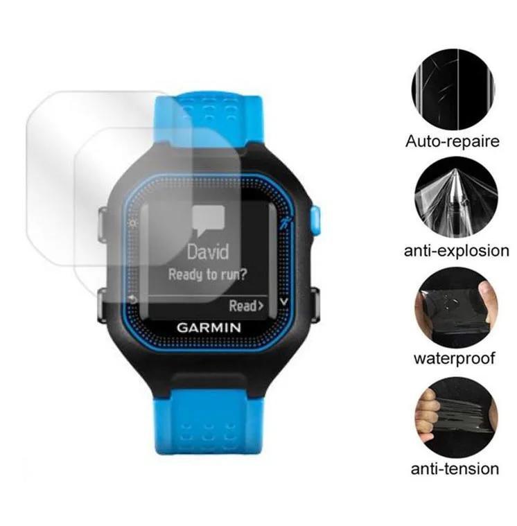 

3 шт. мягкая прозрачная защитная пленка для Garmin Forerunner 25 Man Watch Fr25 Smartwatch защитное покрытие ЖК-экрана Защита