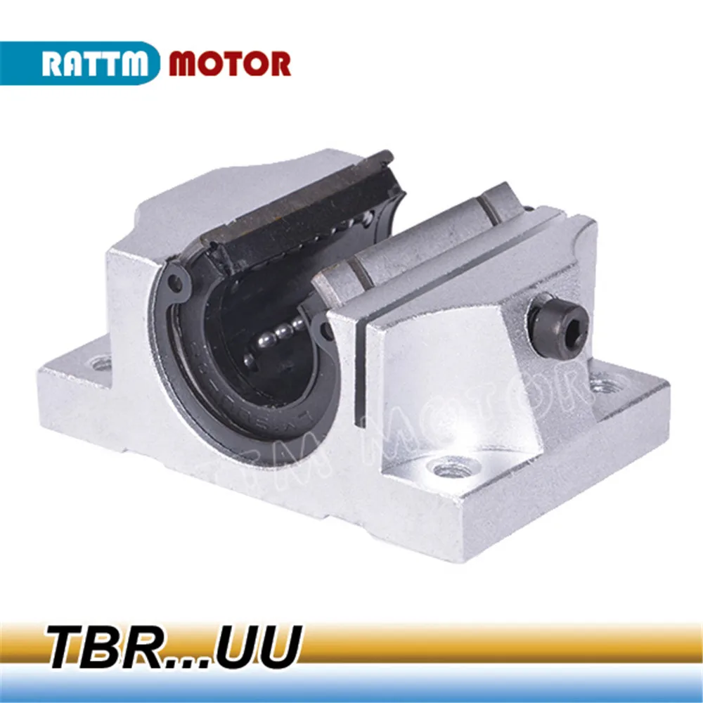 TBR16UU TBR20UU TBR25UU TBR30UU Linear Ball Bearing Support Block CNC Router for 3D printer parts linear rail