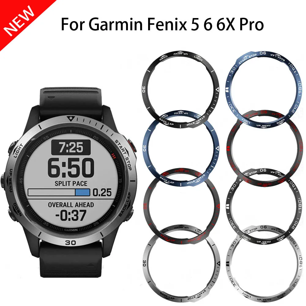 Dla Garmin Fenix 6 6X Smart Watch Ring Bezel Styling Frame Fenix 5 Plus Case Cover Protector Metal Ring Anti Scratch Protection