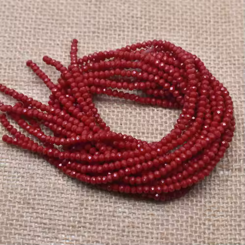 Yanqi 2 3 4mm Rondell Austria Faceted Crystal Beads Round Glass Beads Loose Spacer Beads for Jewelry Making DIY - Image 49
