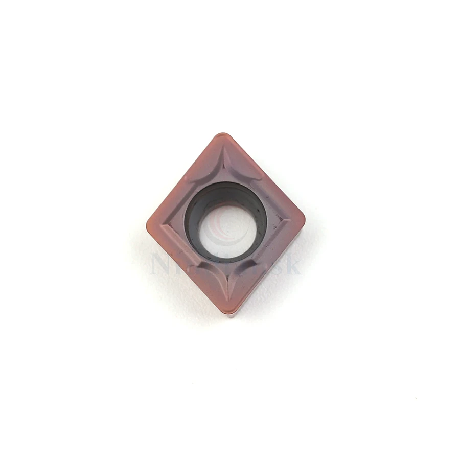 Imagem -02 - Ferramentas de Torneamento de Metal Inserções Originais de Torno de Carboneto Ccmt09t304 Ccmt09t308 Lf6018 Cnc Ferramentas de Torneamento de Aço Inoxidável com 10 Peças