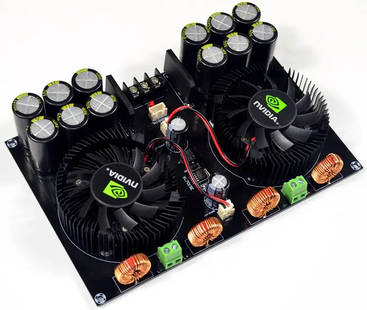 

TDA8954 420W + 420W 2.0 Class D digital power amplifier board (fan cooling type)