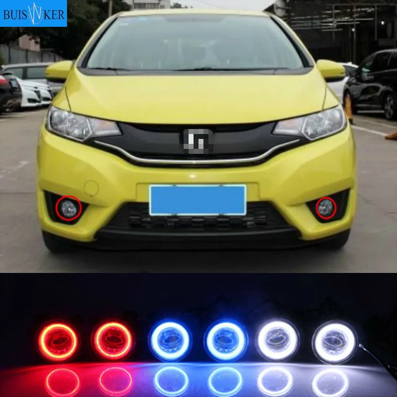 

2PCS For Honda FIT GK5 2012-2016 Front Lamp Fog Light Foglight Fog Lamp