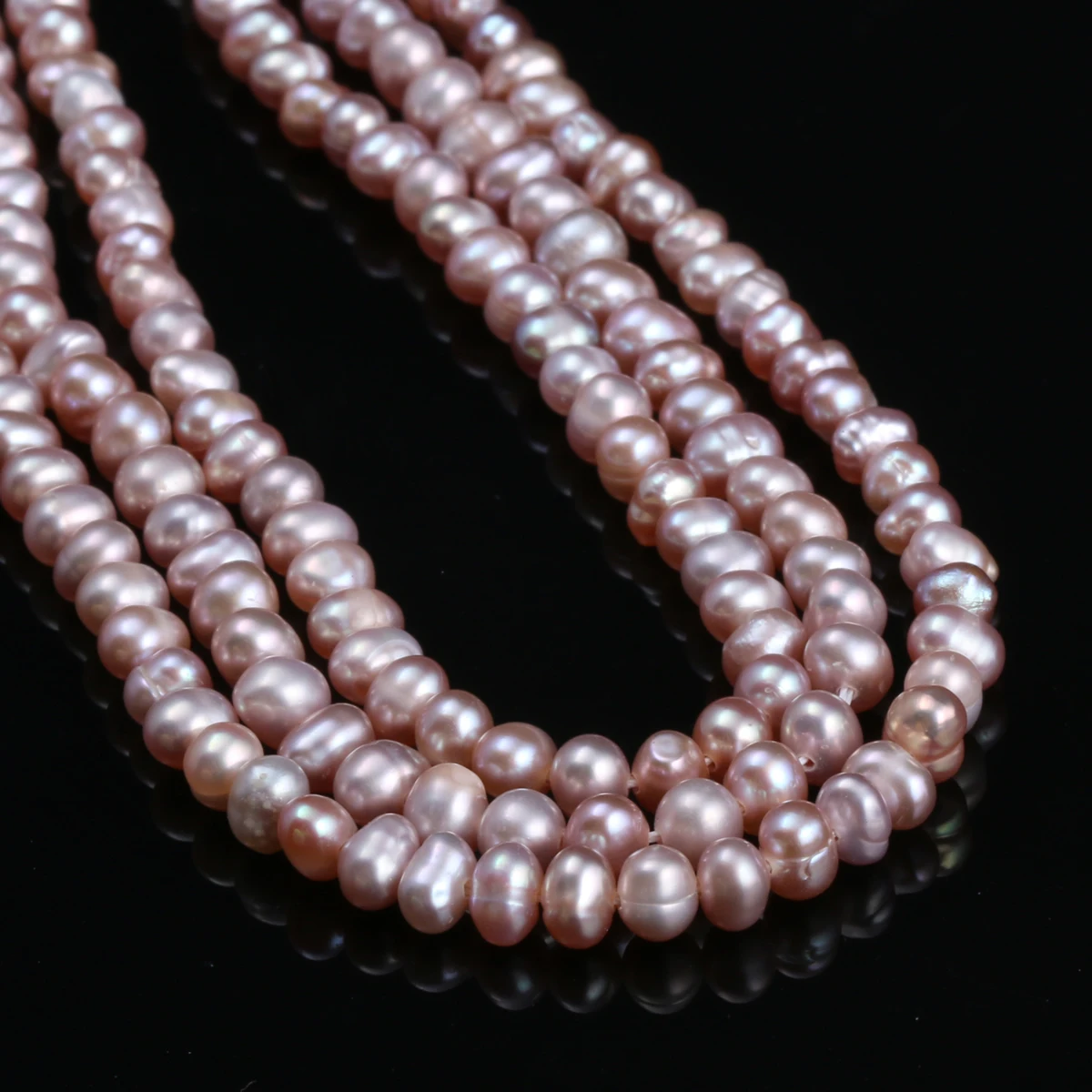 Natural Freshwater Cultured Pearls Beads Round 100% Natural Pearls for Jewelry Making DIY Necklace Bracelet 13 Inches