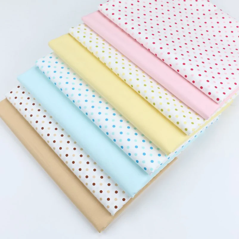 4mm Polka Dot 100% Cotton Twill Fabric for Baby Clothes Bedding DIY Handmade Materials By Half Meter