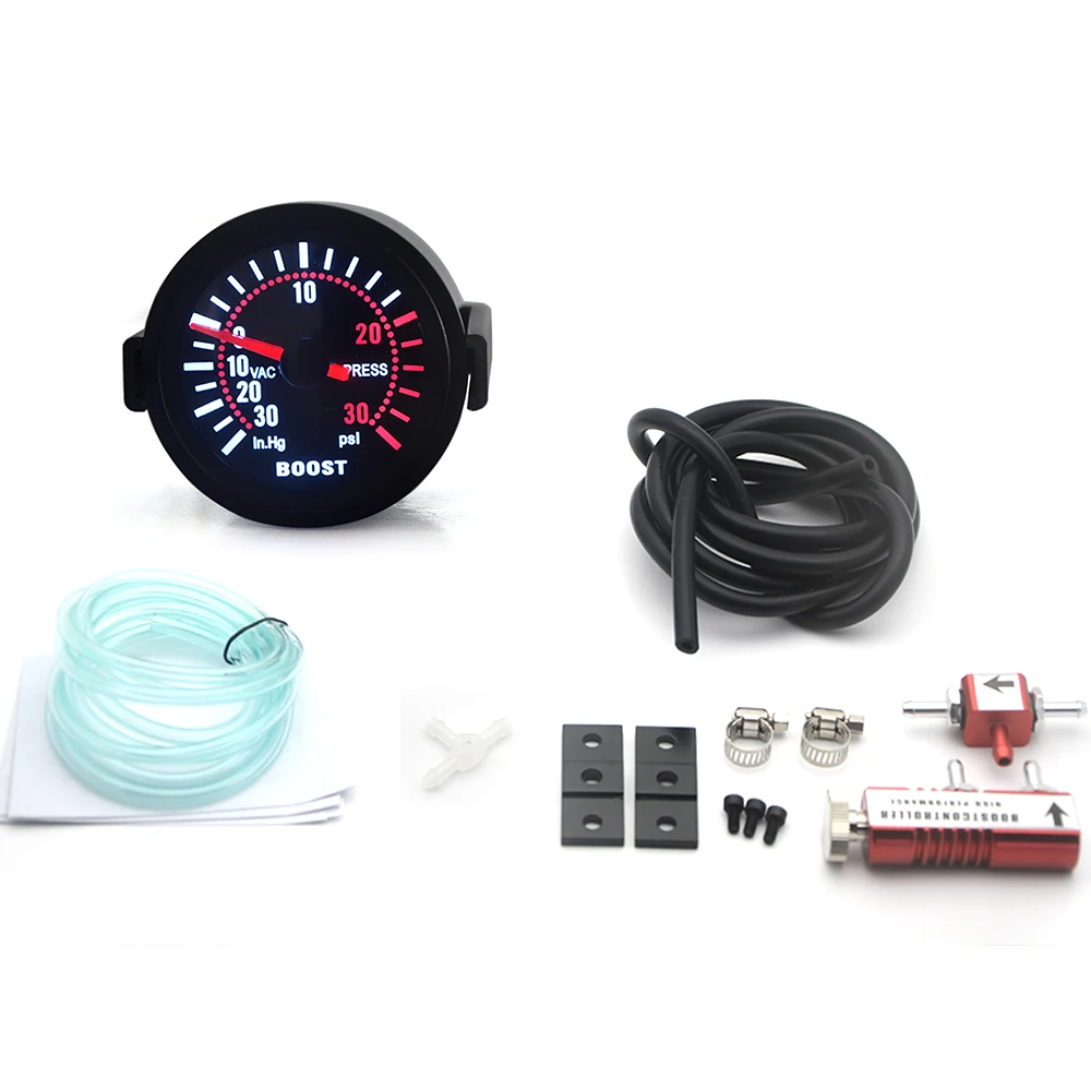 2'' 52mm Universal Rauch Objektiv Turbo Boost Gauge PSI Boost Gauge Mit Einstellbare Auto Turbo Boost Controller Kit