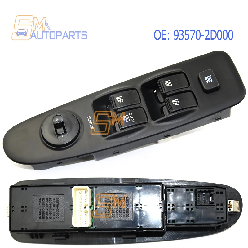 93570-2D000 93570-2D100 New Front Left Electric Master Power Window Control Switch For Hyundai Elantra 2002-2006