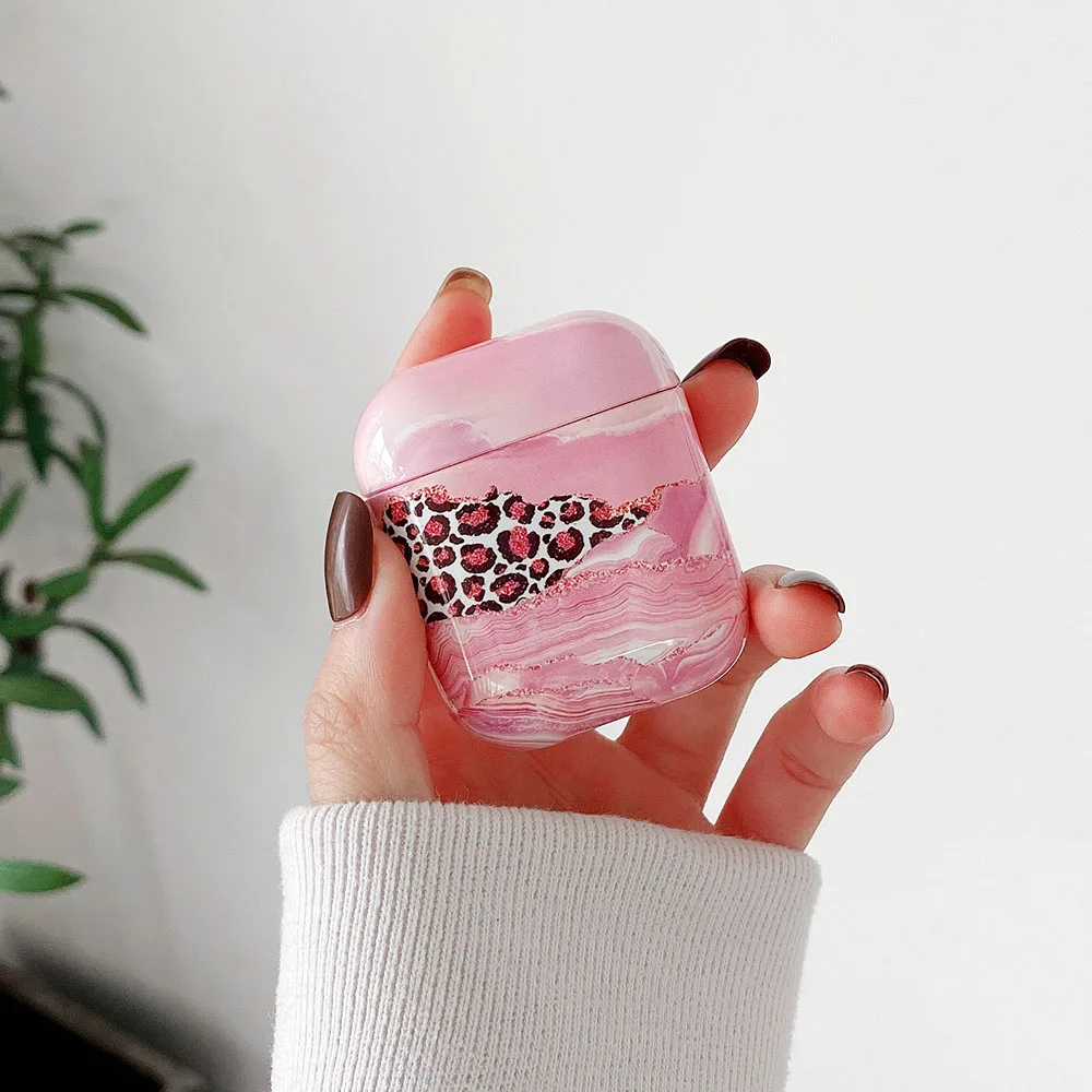 بقرة زيبرا نمط حقيبة سماعة الاذن ل AirPods 2 1 الصلب سماعة رأس مزودة بتقنية البلوتوث صندوق الغطاء الواقي ل AirPod 1 2 حالات هدية السنة الجديدة