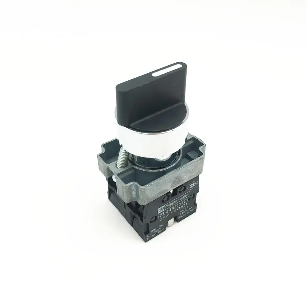 1pcs XB2 BD33 Maintained Selector Switch Latching Rotary Switches 3 Position 2 NO 22mm Replaces Telemecanique Schneider