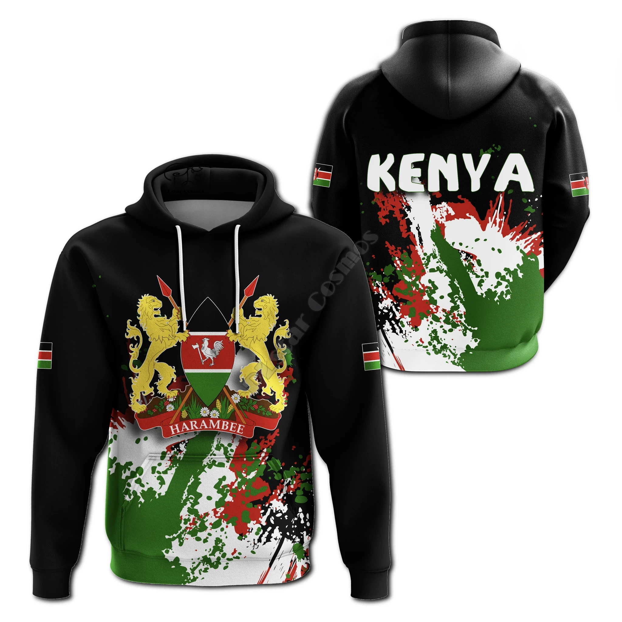 

PLstar Cosmos Kenya Country Flag Tribe Culture Tattoo Tracksuit 3Dprint Men/Women NewFashion Harajuku Hoodies Pullover Jacket 57