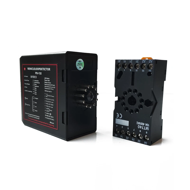 単一チャネル誘導車両ループ検出器,車両センサー,障害物バリア検出,駐車用レーダーセンサー,ゲートバリアオープナー,PD-132