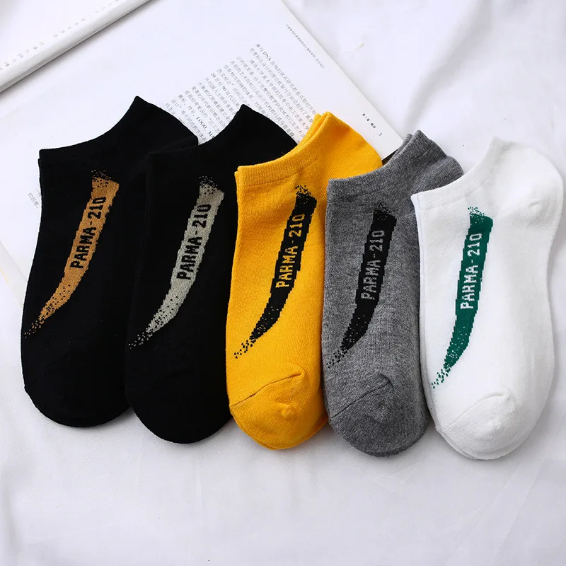 New Summer Women Socks Sweat Breathable Sock High Quality Cotton Shallow Mouth Girl personality Socks Boxed 4pairs/box