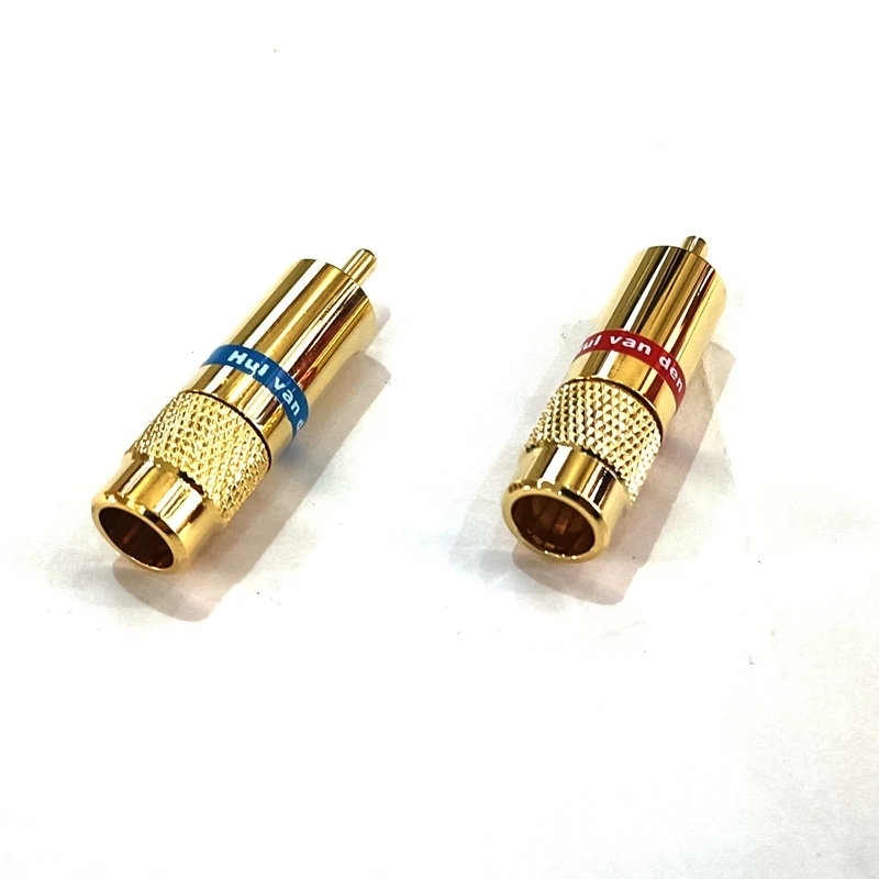 Hifi audio 4 szt. Hul Van den C-8.4 RCA złącze RCA Audio z diy VDH kabel RCA 8.0mm wtyczkami RCA adapter jack