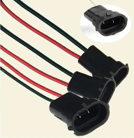 

Бесплатная доставка 20/50/100 шт. 2 Pin Авто H11 жгут проводов гнездо провода разъем для фар