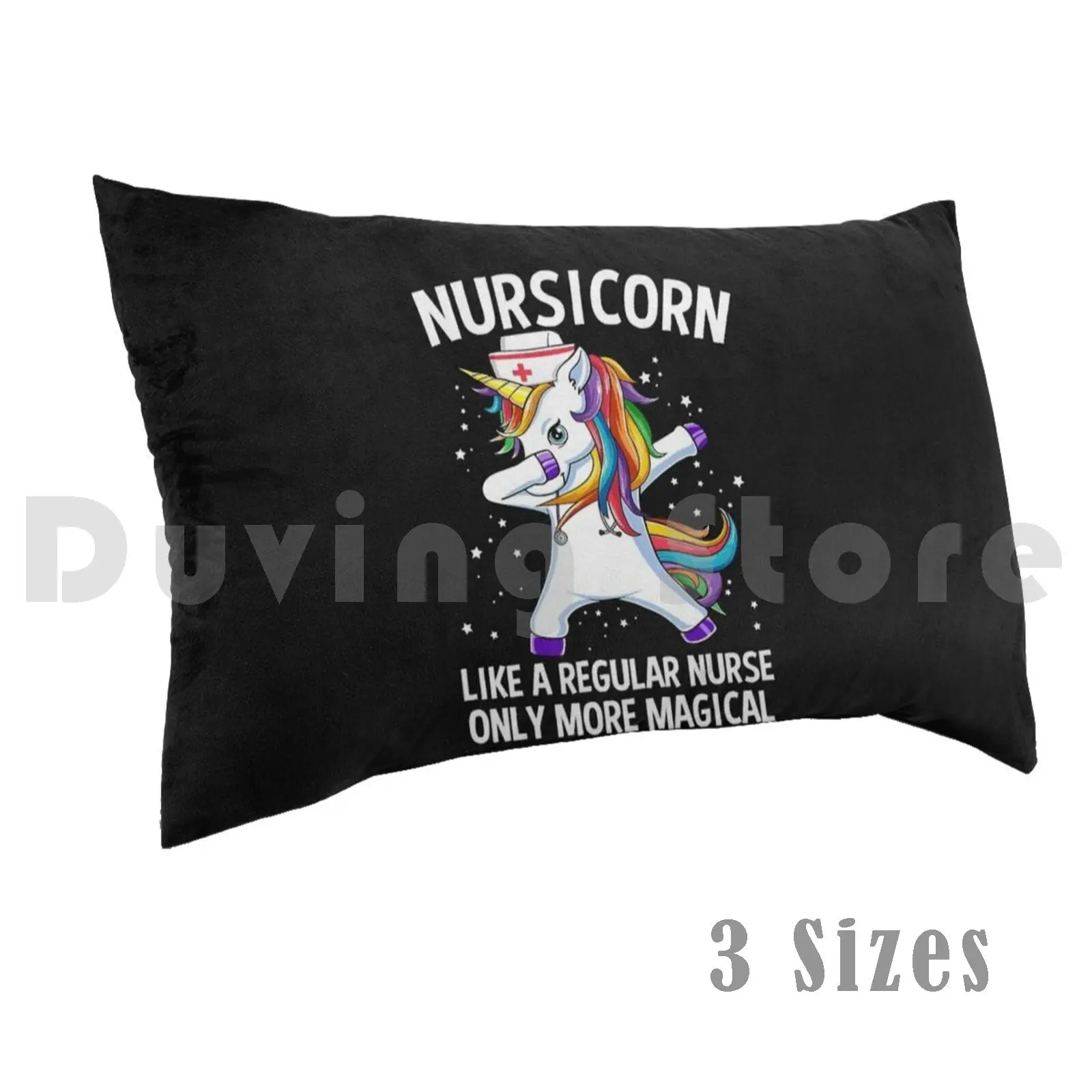 Dabbing Unicorn Nursicorn Funny Nurse Gift Pillow Case Printed 35x50 Nurse Nursing Medicine