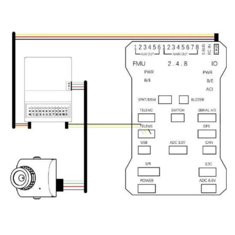 MINI ricevitore UAV a lungo raggio Skydroid R10 / R10 per trasmettitore Radio SKYDROID T12 / T10 / SG12