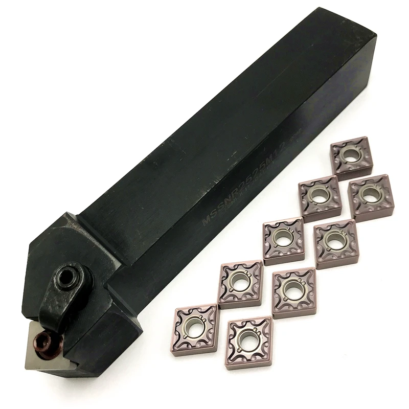 MSSNR1616H12 MSSNR2020K12 MSSNR2525M12 CNC Bên Ngoài Giá Đỡ SNMG120404 SNMG120408 Carbide Miếng Tiện Dụng Cụ Quay Lắp