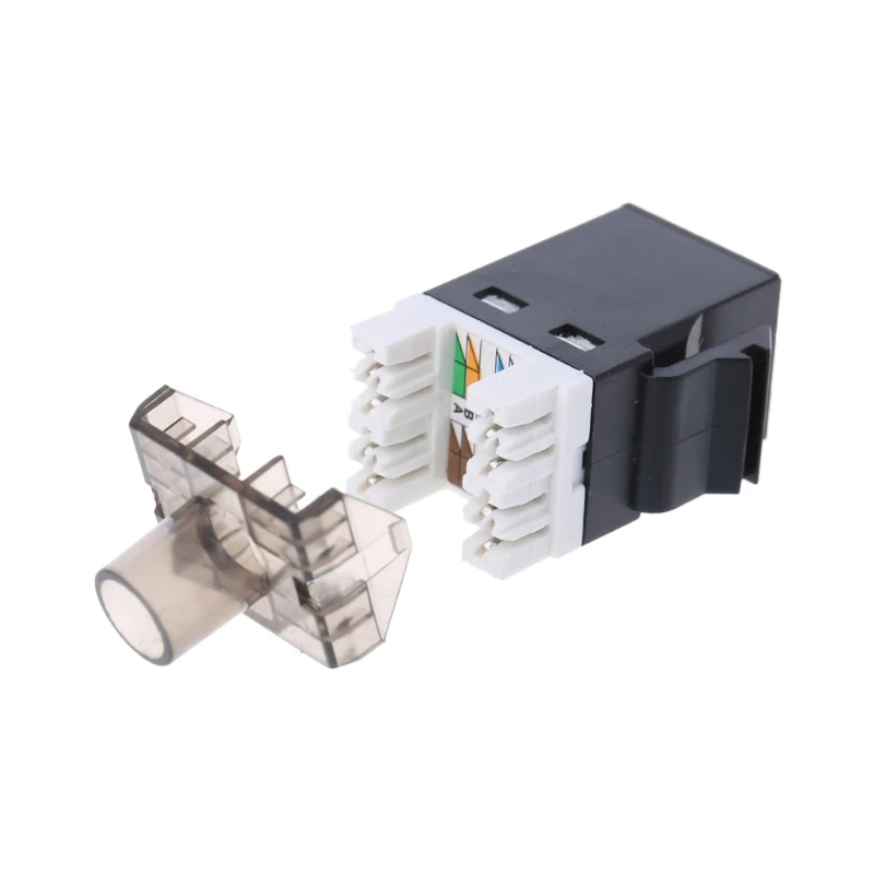 2Pcs UTP CAT6 Network Module RJ45 Connector Cable Adapter Keystone Jack