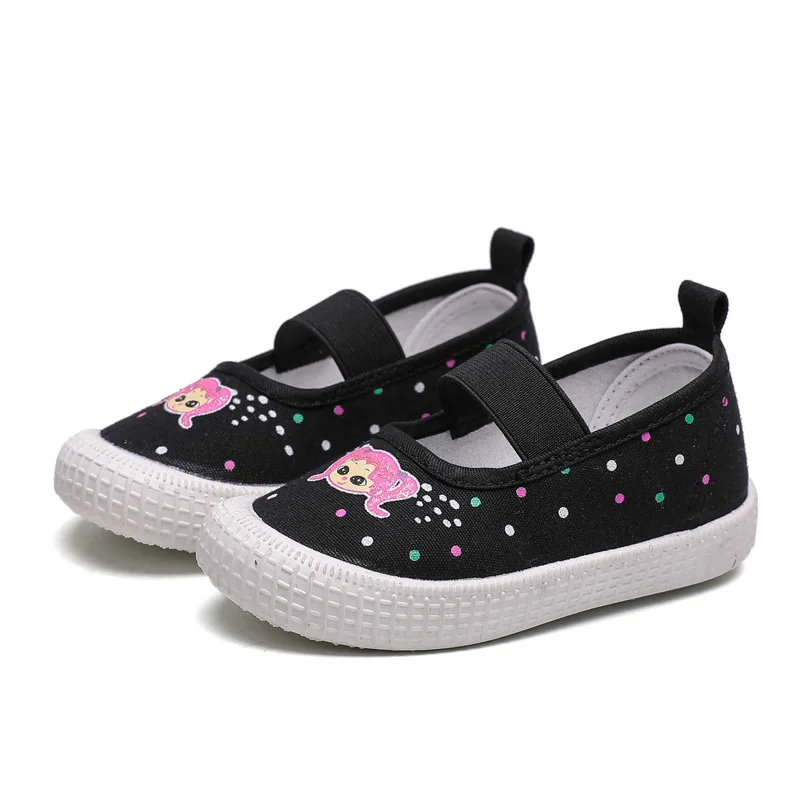 

Fashion Girls Shoes Sweet Cute Children's Canvas Sneakers For Toddlers Baby Girl Size 21-30 Kids Casual Shoes Cartoon Girlish
