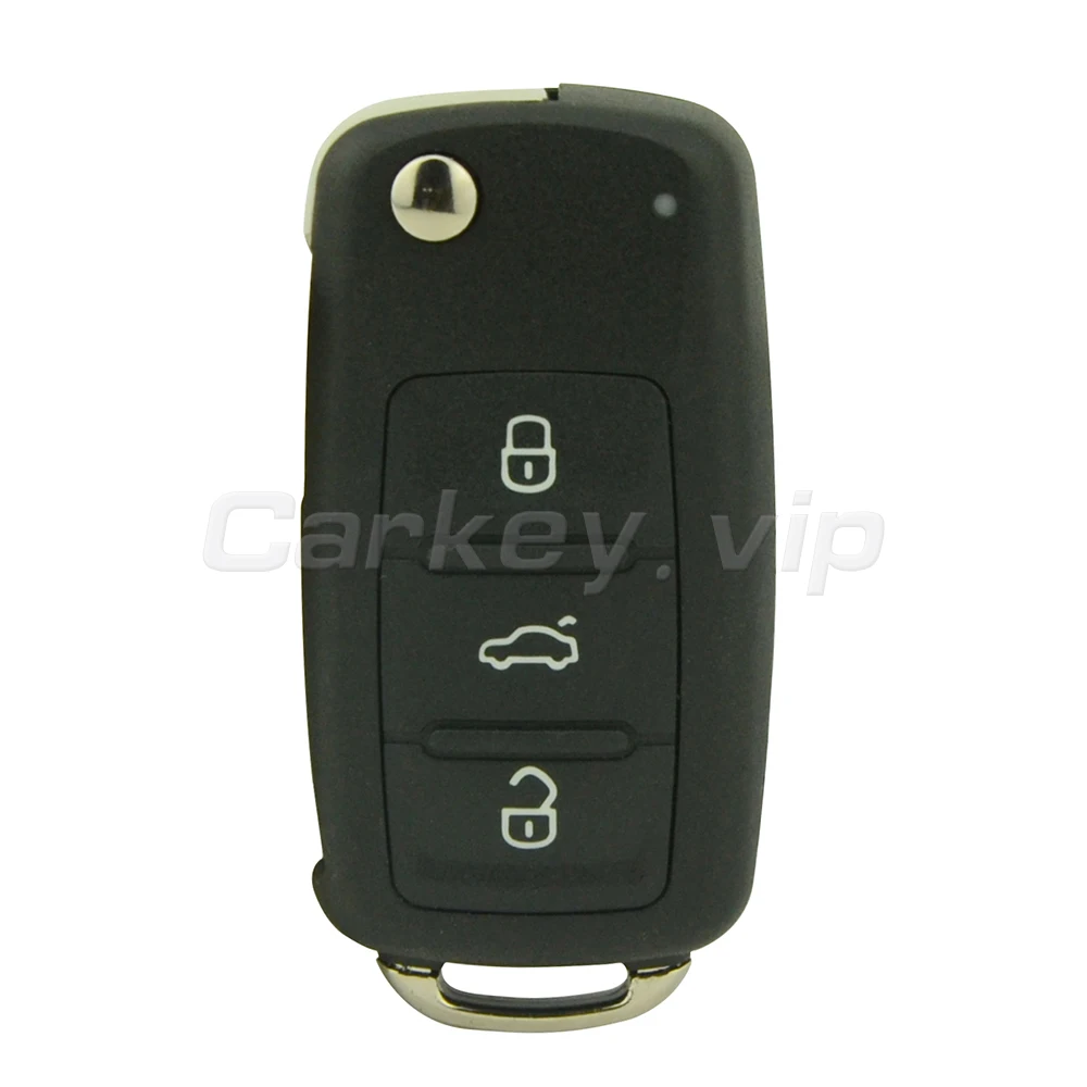 Remotekey 2Pcs Flip Car Remote Key For VW Volkswagen Beetle Golf Eos Polo 2011 2012 2013 3 Button 5K0 837 202 AD ID48 434Mhz