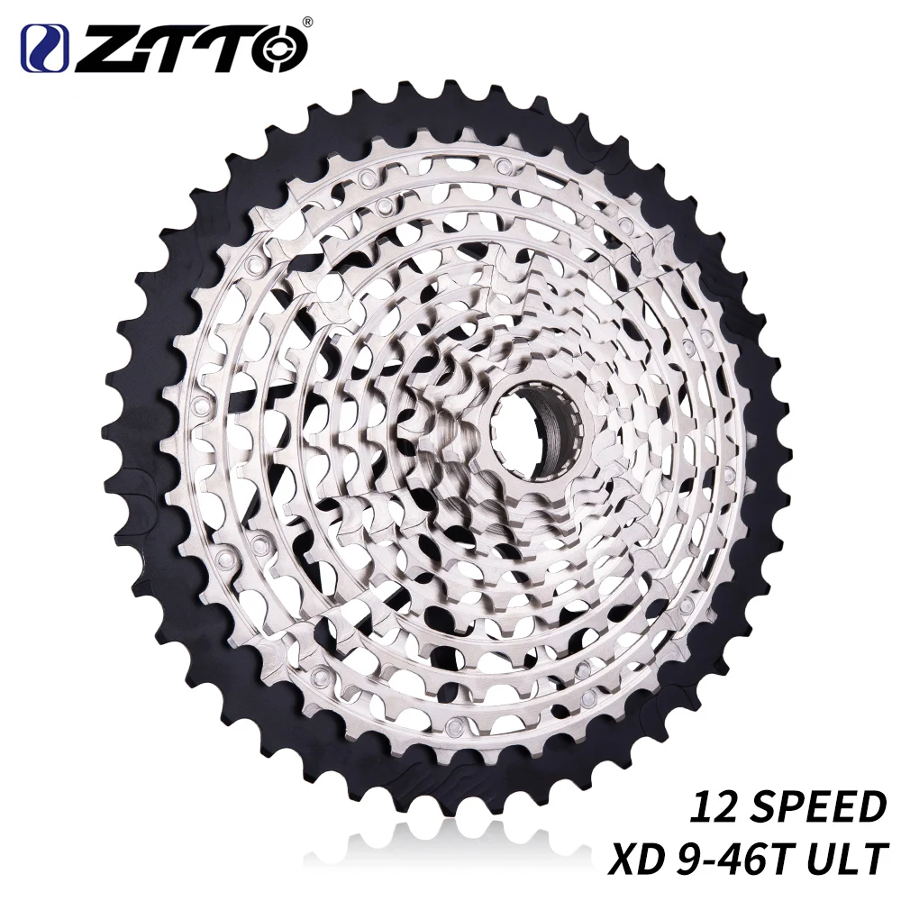 ZTTO 12 Speed 9-46T Cassette MTB XD Cassette 9-46 363g lightweight High Strength Steel Ultimate 12s Sprocket 9/46 k7 9 to 46