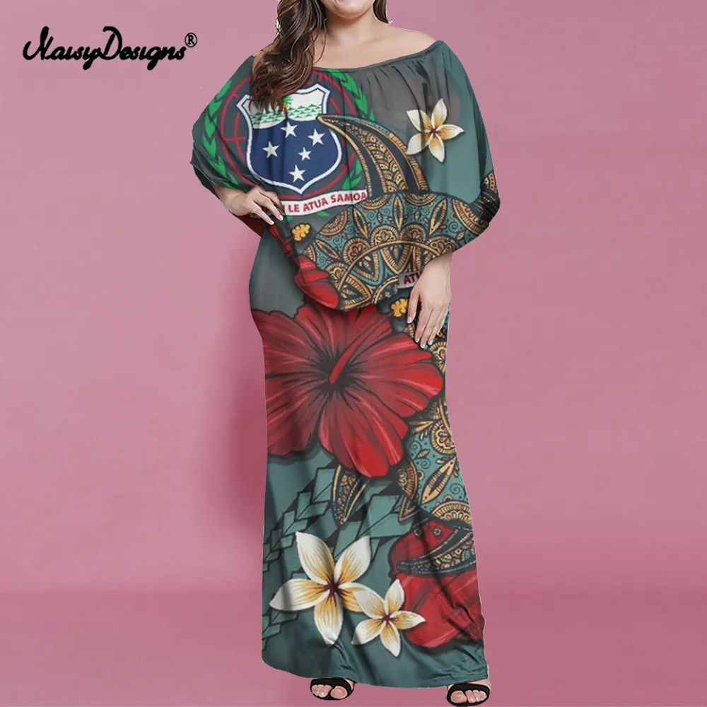 

Noisydesigns Floral Boho Print Dresses For Women 2022 Ruffle Bodycon Club Party Ropa Sexy Red Hibiscus Flower Fashion Dropship