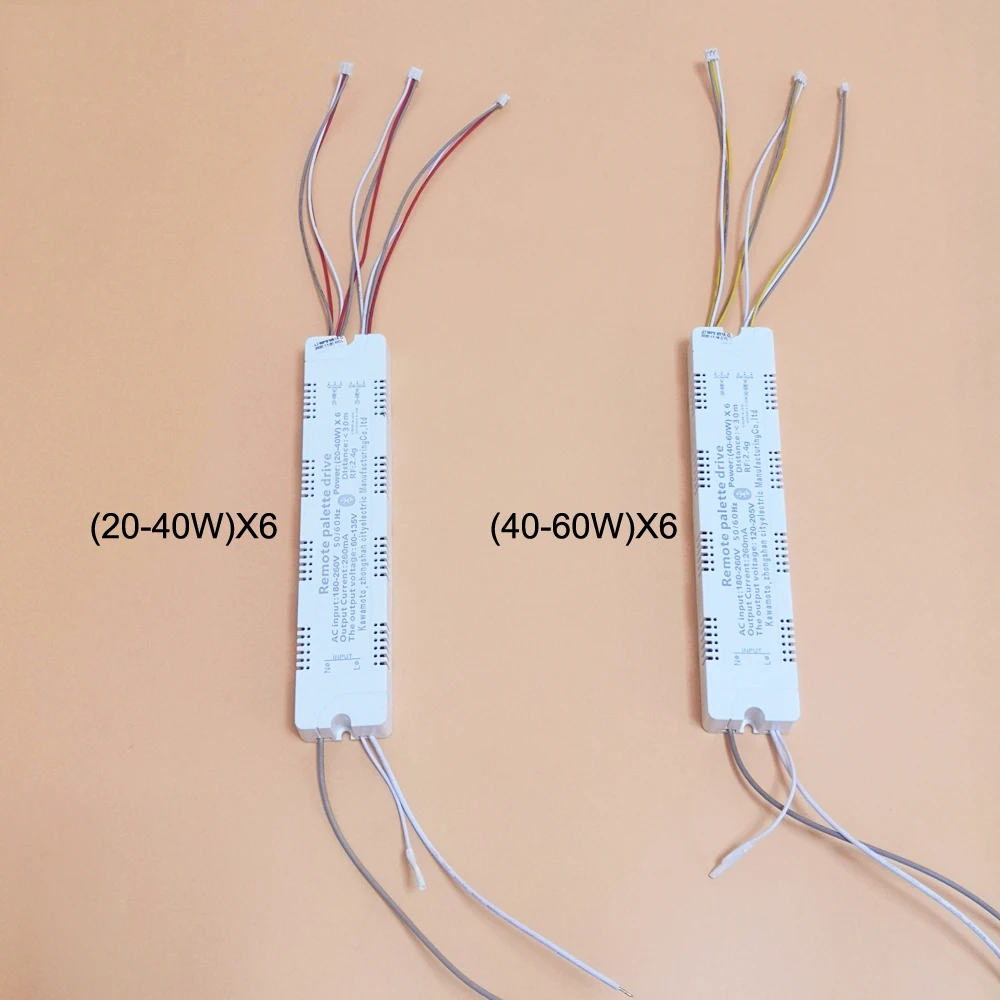 Remote palette drive Dimmable intelligent LED driver APP bluetooth&2.4G remote control led transformer (20-40W)X6 (40-60W)X6