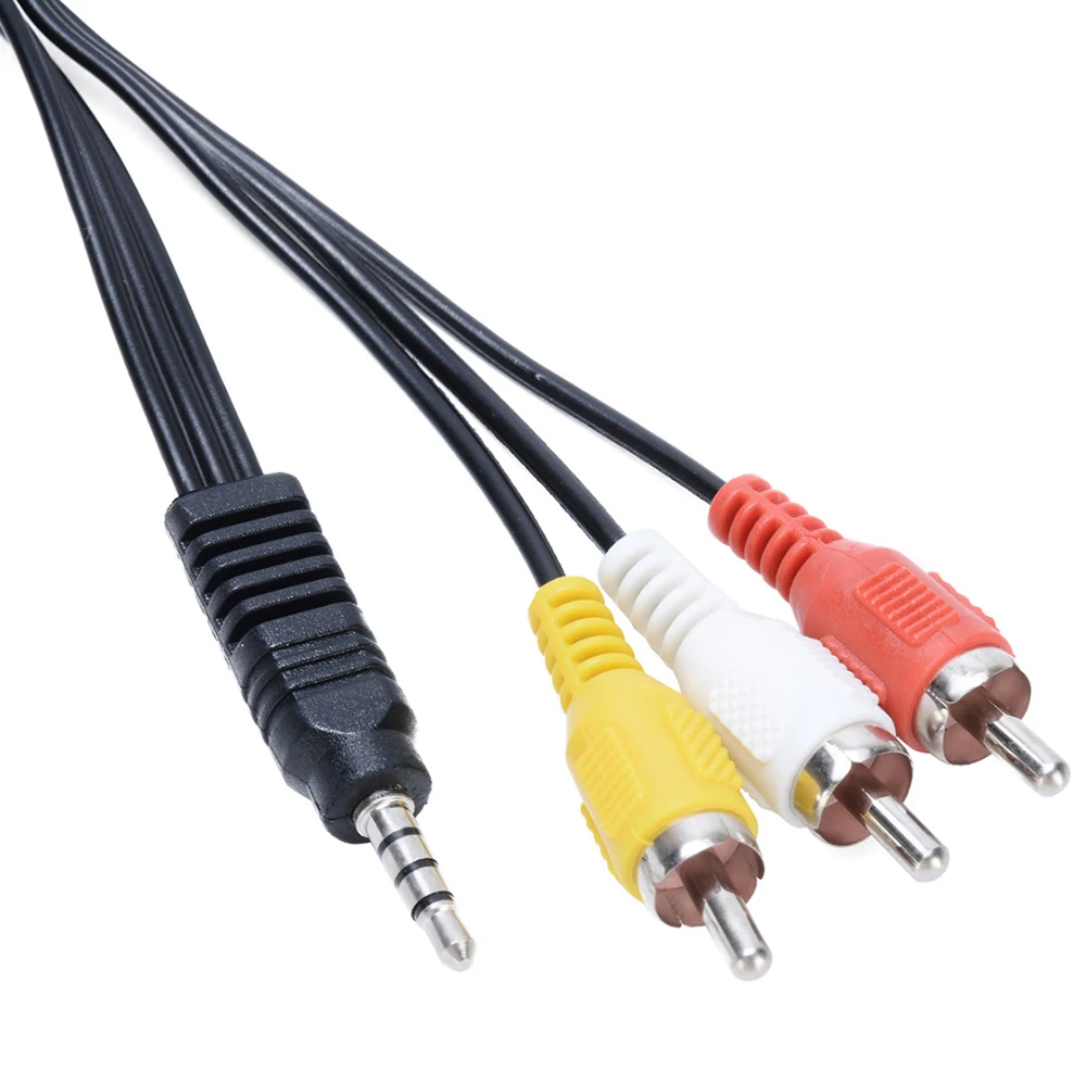 1,5 M 3,5mm Jack Stecker Stecker auf 3 Adapter RCA wysokiej jakości 3,5 zu RCA Stecker Audio wideo AV kabel Draht Kabel dla Lautspr