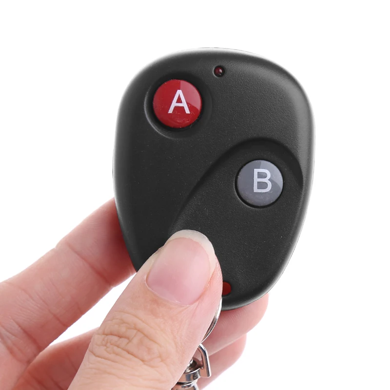 D0AC A&B Key DC12V Gate RF Wireless Remote Control Garage Door Transmitter 433MHz