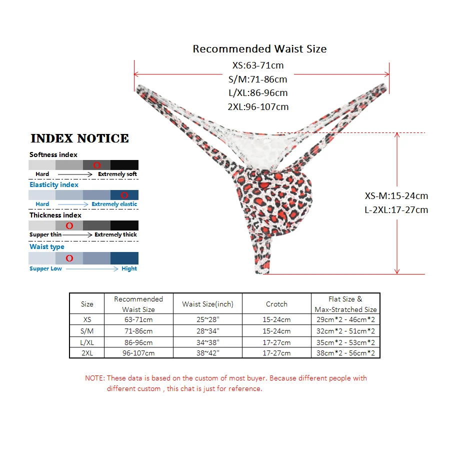 Sissy Mens Thongs Leopard Print Penis Pouch Breathable Low Waist G String Jockstrap Gay Underwear Men